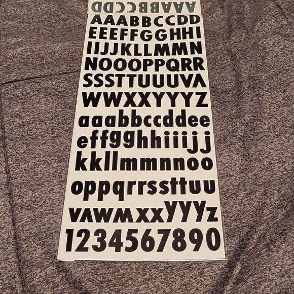 Letters/Number Stickers  - Picture 2 of 6